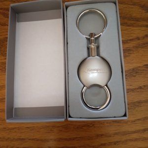 Kemper Insurance Companies Metal, Detachable Keyring New In Box